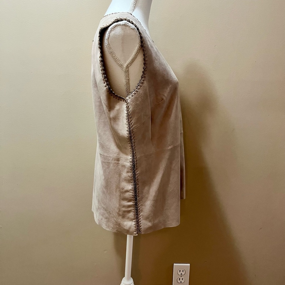 NWT Sundance Dakota Suede Leather Vest Size Large - Picture 5 of 14